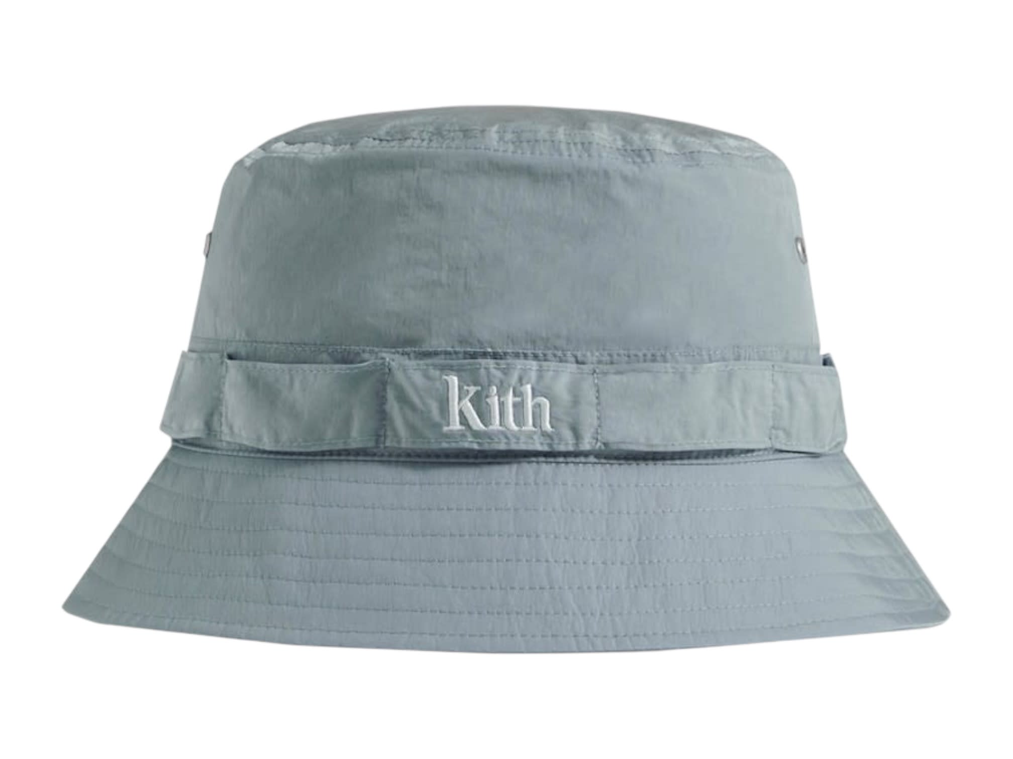 Kith Wrinkle Nylon Serif Bucket Hat Light Indigo